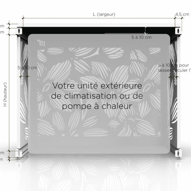 Trouvez la taille de votre cache climatisation sur la Tôlerie Française