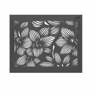 Cache climatisation Fleurs de Lys RAL 7021